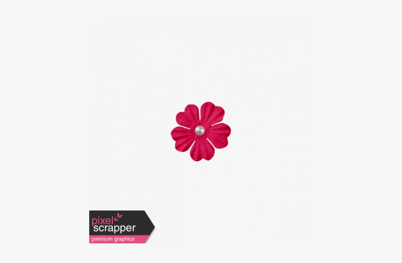 Dark Pink Pearl Flower - Digital Scrapbooking, transparent png download