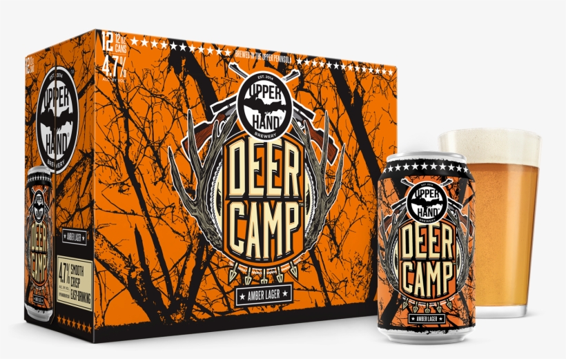 Deer Camp Brand Rendering - Upper Hand Deer Camp Beer, transparent png download