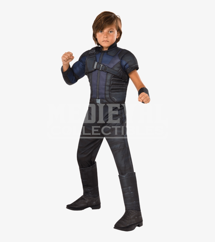 Kids Marvel Civil War Deluxe Hawkeye Costume - Avengers Hawkeye Costume, transparent png download