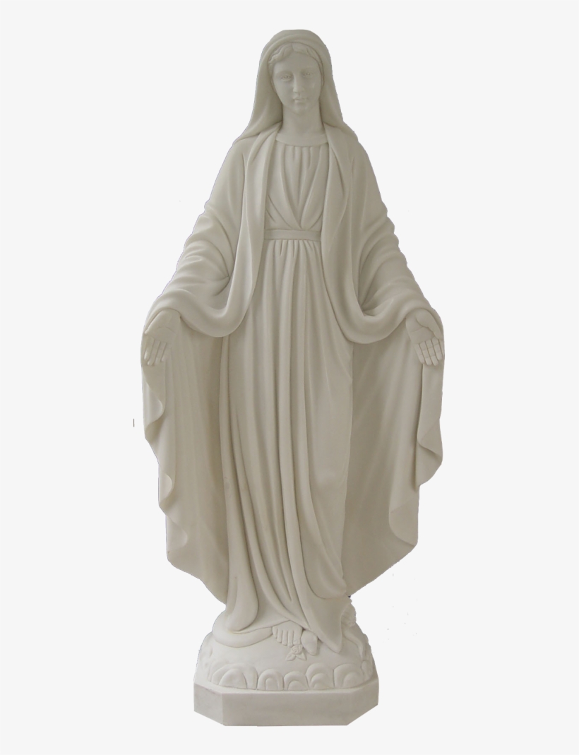 Escultura Estatua De La Virgen María - Estatua Virgen Maria Png, transparent png download