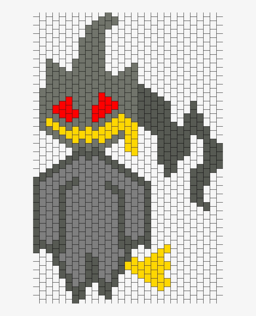 Pokemon Banette Peyote Charm Large Bead Pattern - Penguin, transparent png download
