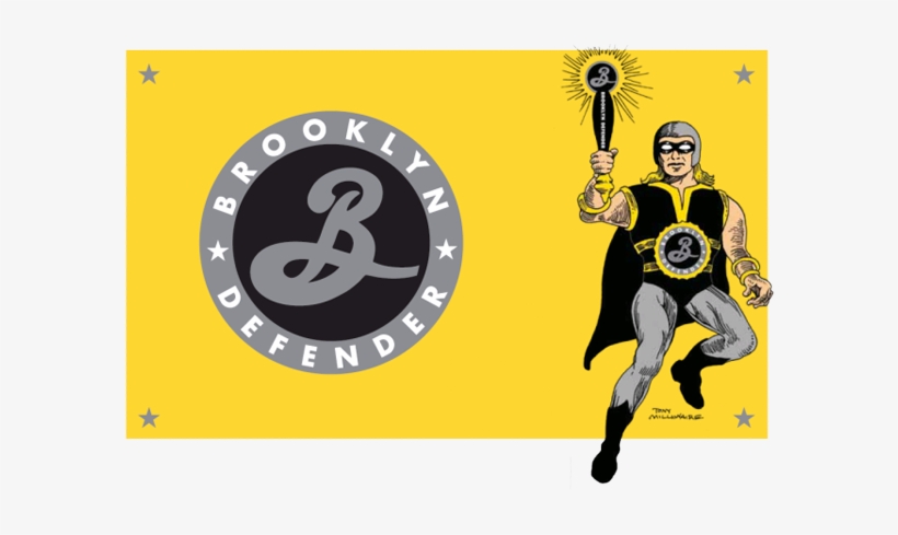 Beer Finally Has Its Own Superhero, Created By The - Brooklyn Defender Ipa Logo, transparent png download