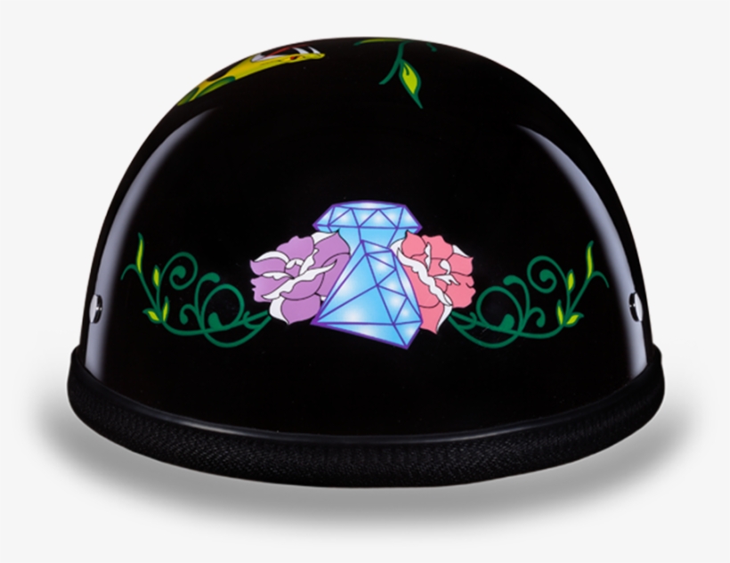 Quick View - Daytona Helmet D.o.t. Daytona Skull Cap- W/ Diamond, transparent png download