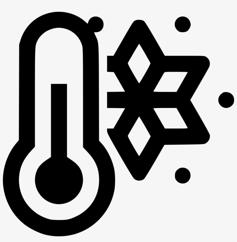 Forecast Thermometer Cold Snow Comments - Cold Icon Free, transparent png download