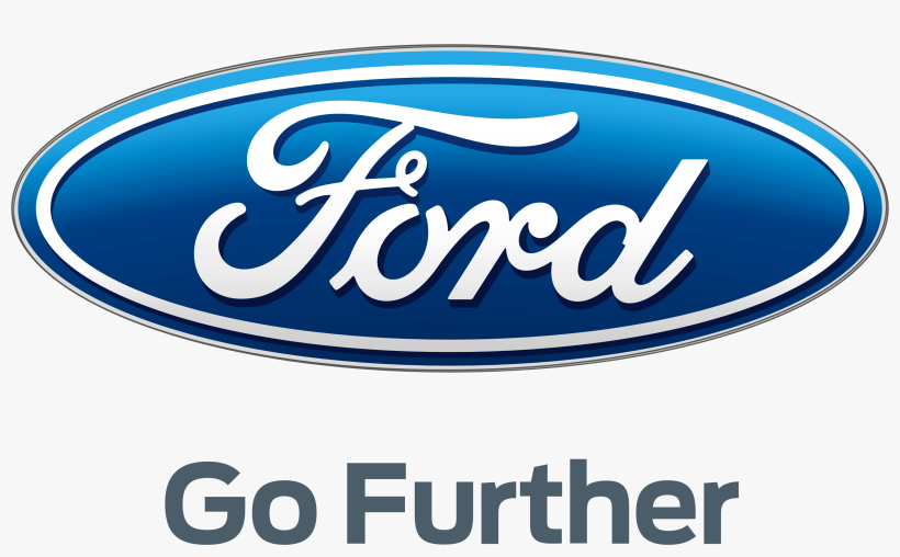 Ford Logo With Slogan "go Further" - Ford Logo And Slogan, transparent png download