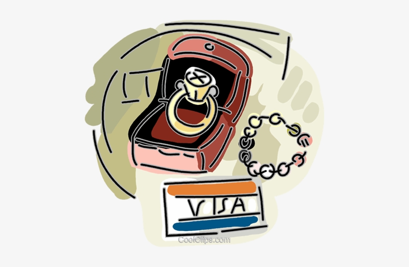 Diamond Ring Bought With A Credit Card Royalty Free - Illustration, transparent png download