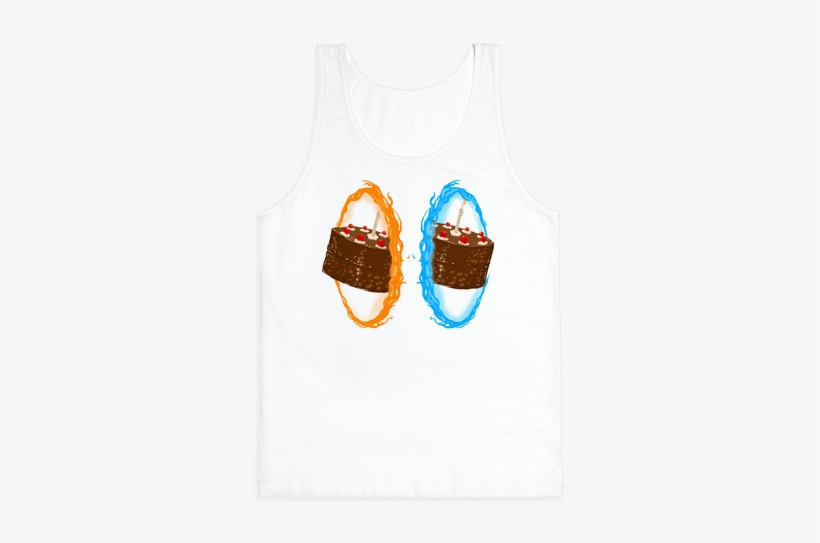 Portal Cake Tank Top - Portal, transparent png download