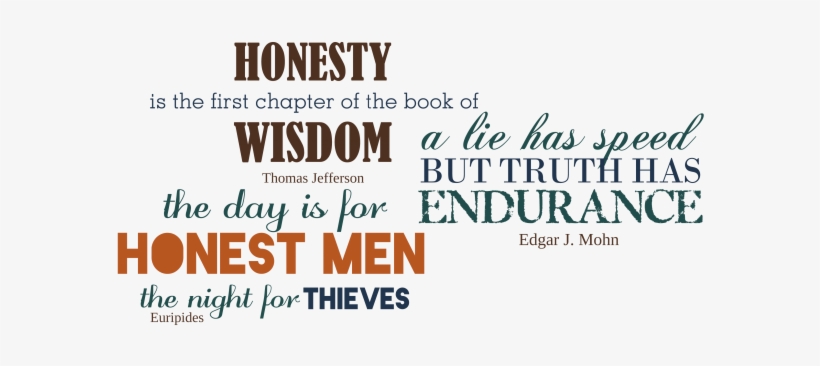 Honesty Is The First Chapter Of The Book Of Wisdom - Welcome Sign For Indoor Or Outdoor Use, transparent png download