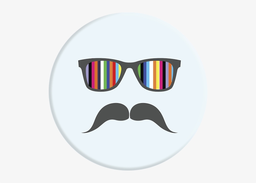 Popsockets Mustache Rainbow, transparent png download