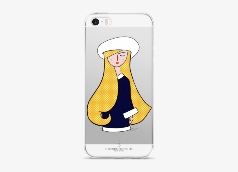 Little Blond French Girl - Mobile Phone Case, transparent png download