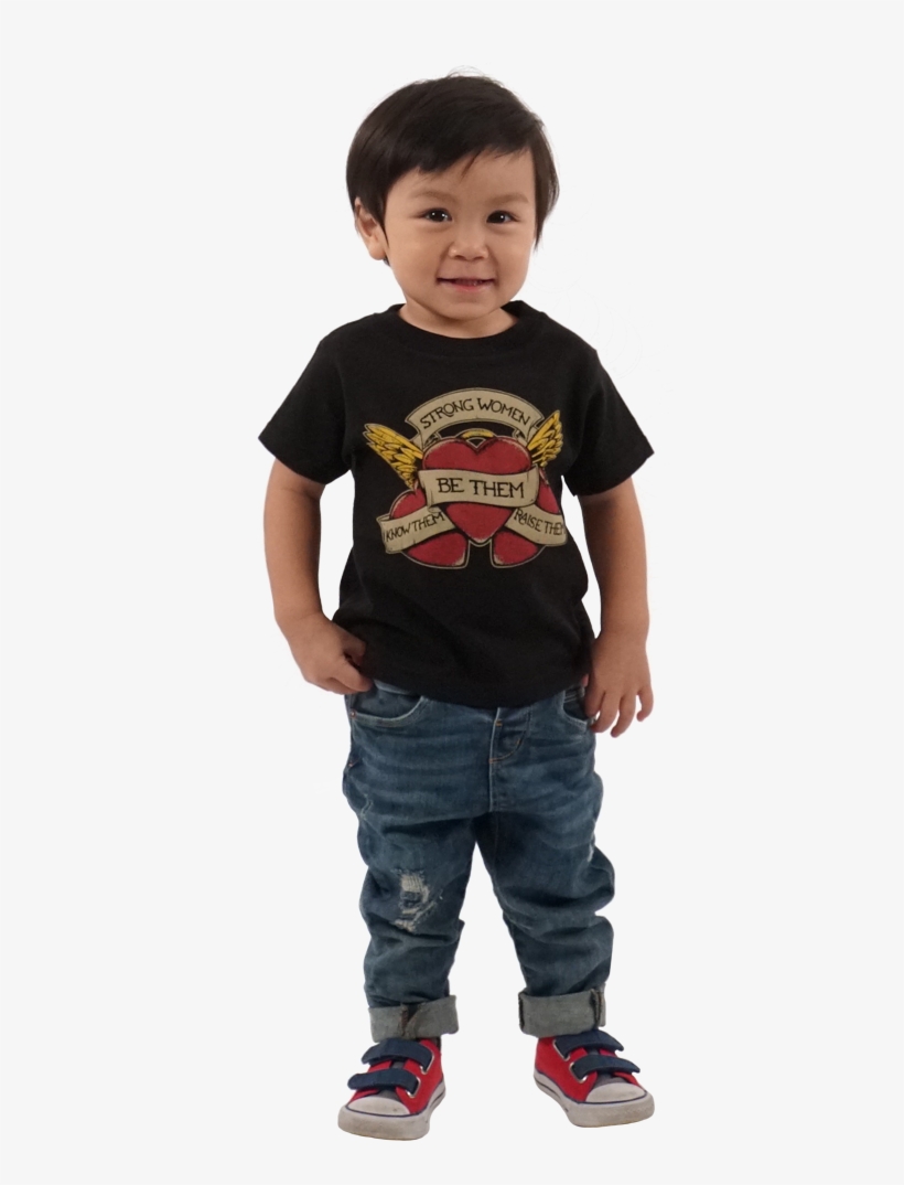 Kid's Strong Women Shirt - Toddler, transparent png download