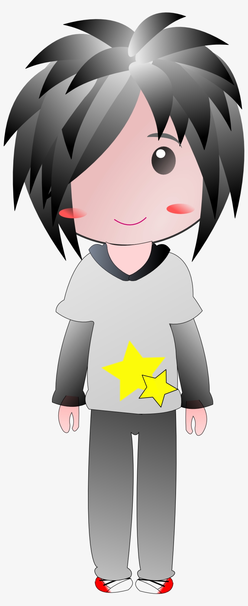 Guy Dude Boy Standing Anime - Anime Anak Laki Laki, transparent png download