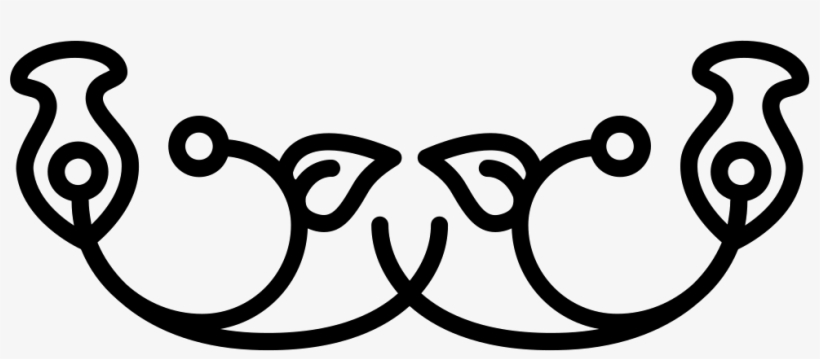 Floral Bell Design With Leaves And Curls Comments - Floral Design, transparent png download