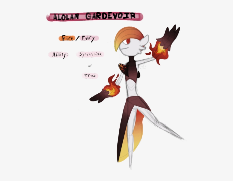 “ When The First Ralts Were Brought To Alola, They - Gardevoir, transparent png download