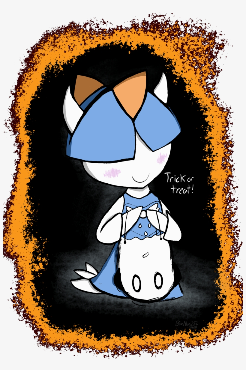 I Thought It'd Be Cute To Draw A Ralts Dressing As - Trick-or-treating, transparent png download