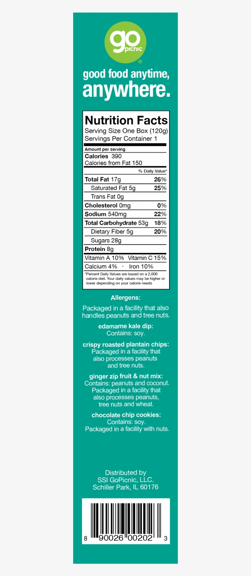 Edamame Nfp - Go Picnic Turkey Stick & Crunch Ready-to-eat Meal, transparent png download