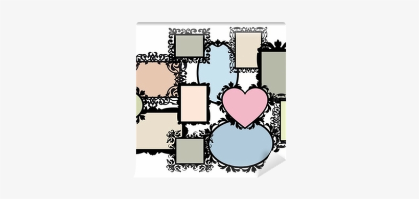 Fotomural Imagen En Blanco Conjunto De Marcos, Vector - Multiple Photo Frame Free Download, transparent png download