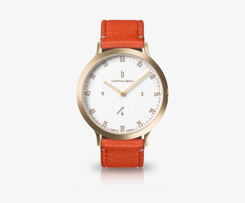 Gold White Flame - Lilienthal Berlin - Unisex Watch, Silver - White With, transparent png download