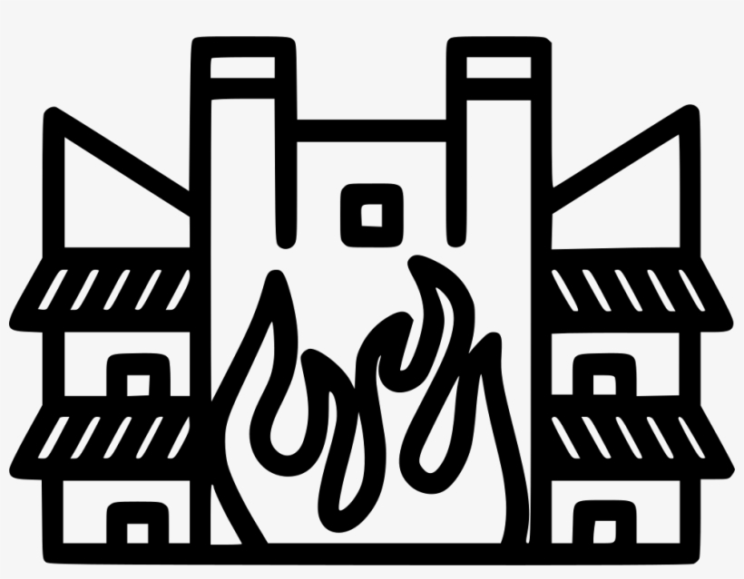 House Home Building Fire Blaze Heat Flame Comments - Earthquake, transparent png download