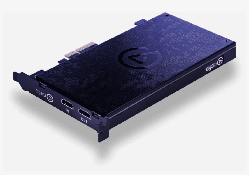 4k60 Pro Backplate And Io View - Elgato Game Capture 4k60 Pro, transparent png download