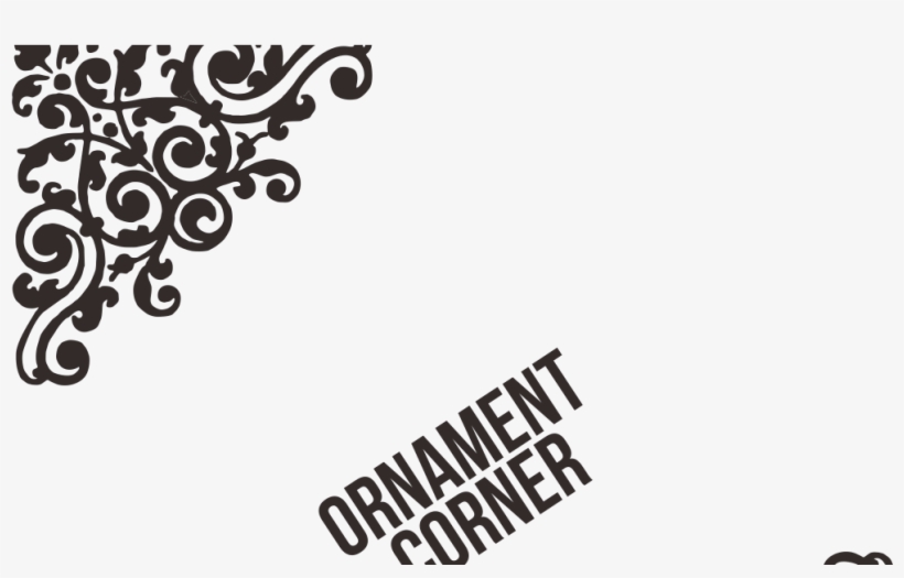 Ornament Vector Untuk Pojok, Corner Format Cdr, Png - Namaste Prayer Metal Sign, Health And Well-being, Yoga,, transparent png download