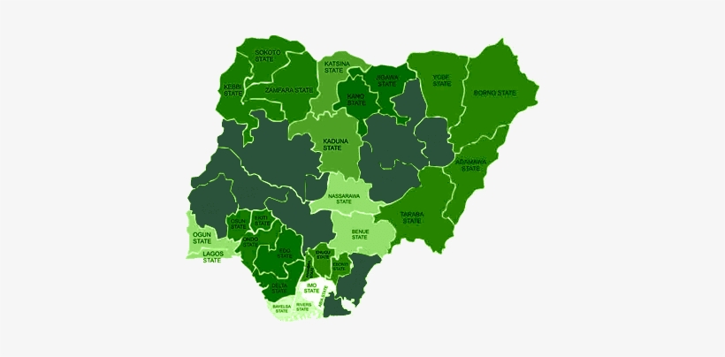 Naijajablog Has Compiled A List Of The Most Recent, - Map Of Nigeria Png, transparent png download