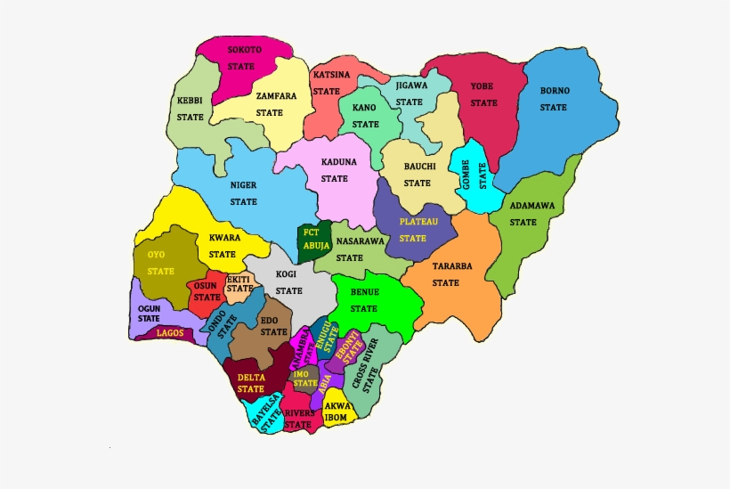 Here Is A Recently Released List Of States In Nigeria - Many States In Nigeria, transparent png download