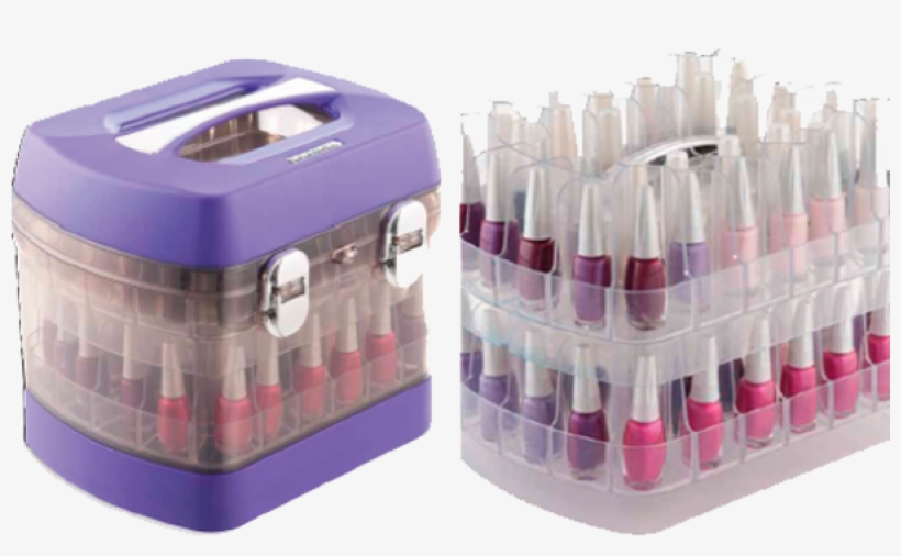 Dompel Organizador Smaltbag Roxo 68 Esmaltes Ref 995 - Nail Polish Organizer Dompel Fits 68 Nail Polishers, transparent png download