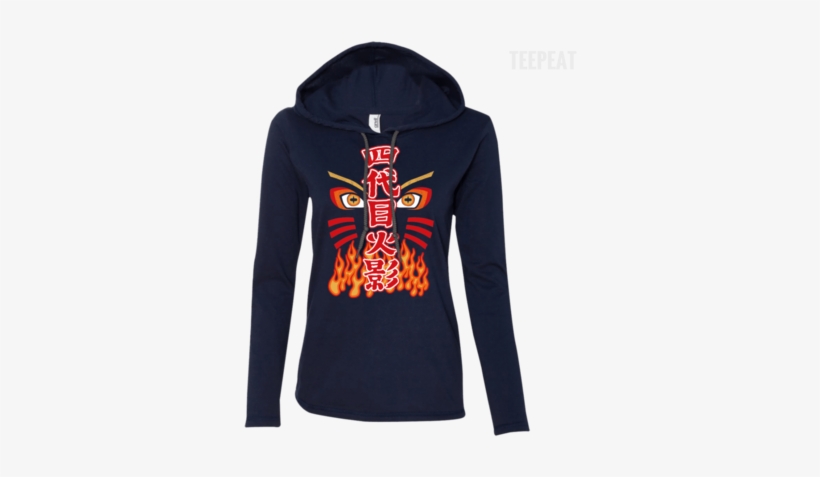 Naruto Hokage Ladies Tee Apparel Teepeat - Pullover Hoodie 8 Oz, transparent png download
