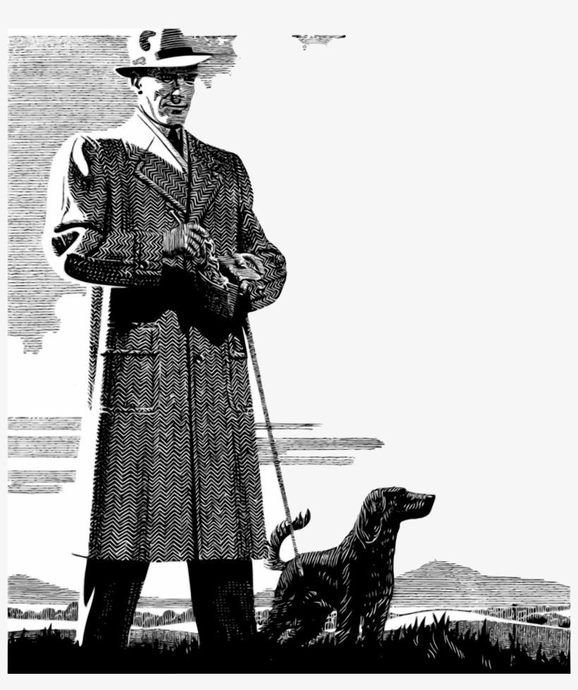 Man Person Face Human Portrait 1287106 - Black And White Vintage Men's Fashion Posters, transparent png download