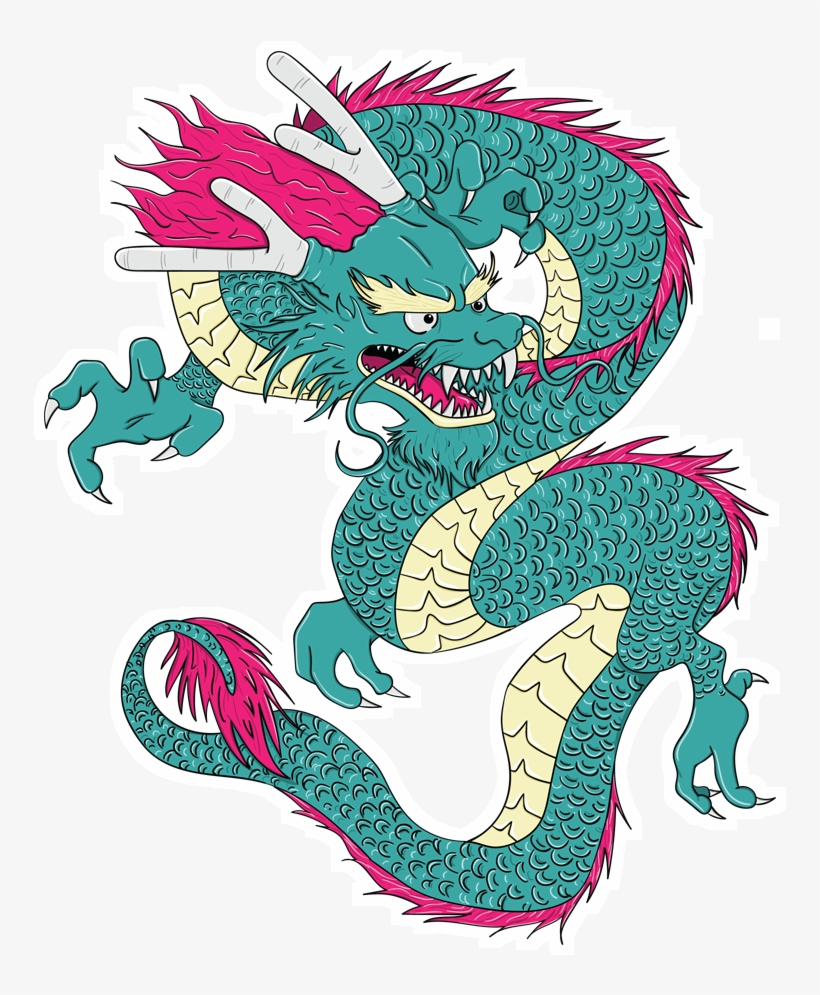 Adesivo Dragon Vector De Karina Takarana - Illustration, transparent png download