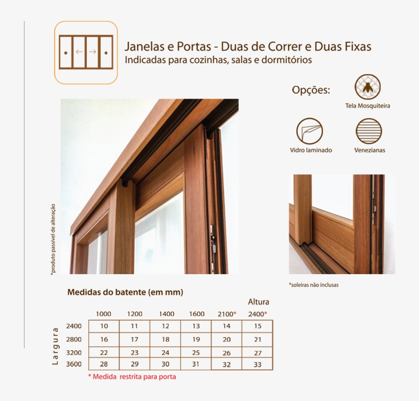 Janelas Portas Duas Correr Duas Fixas - Plywood, transparent png download