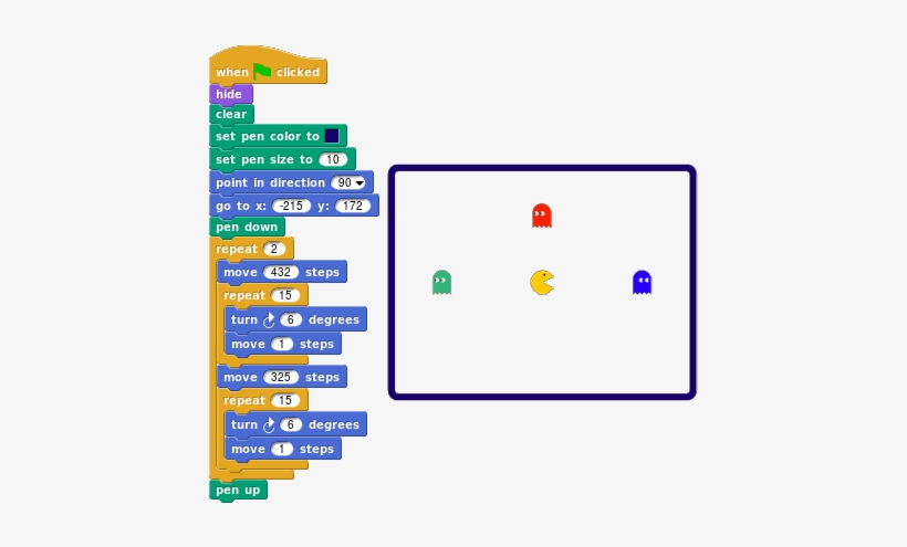 Draw Blue Boundary - Pac-man, transparent png download