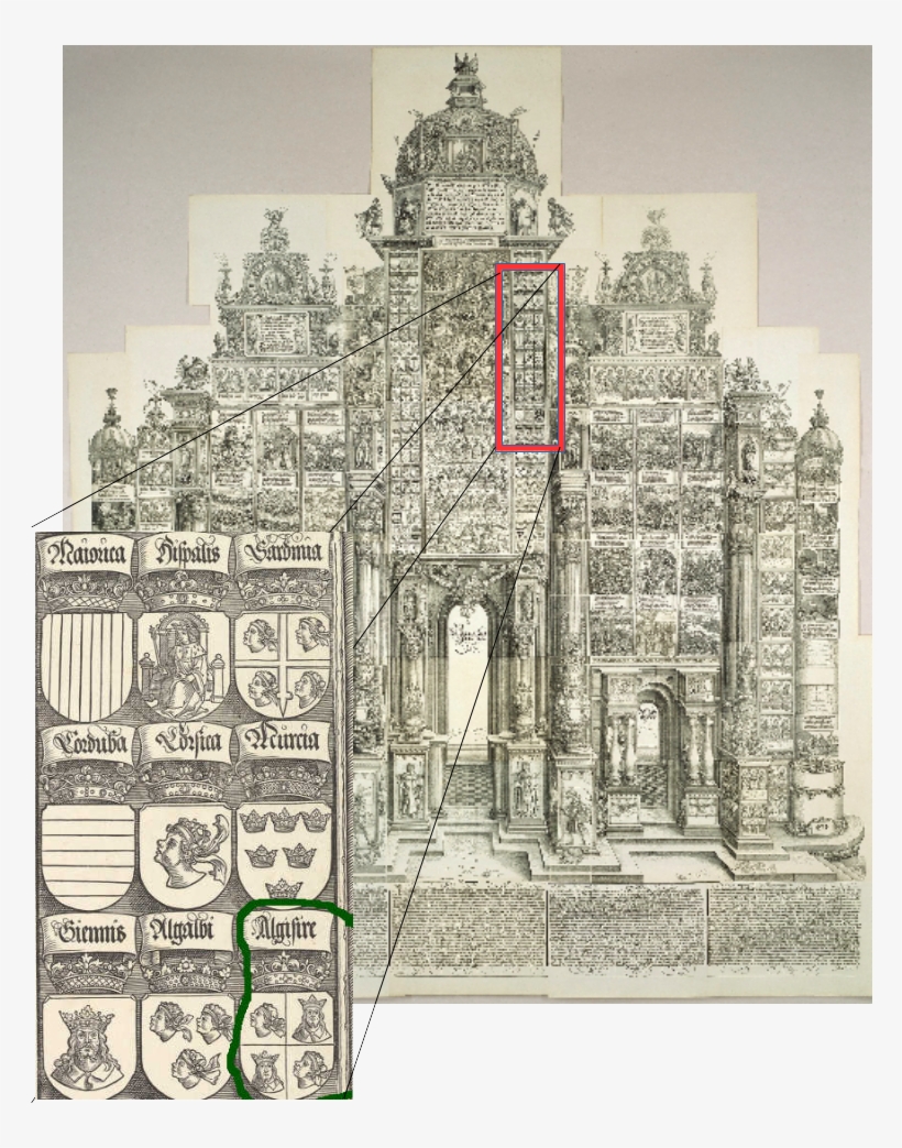 Arc Maximilian Complete Detail - Albrecht Dürer And Others, The Triumphal Arch, Woodcut, transparent png download