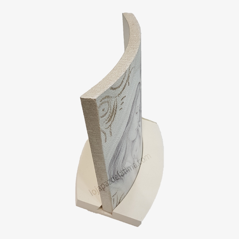 Placa De Madeira Com Sagrada Família Pintada - Wood, transparent png download