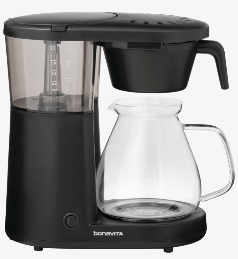 Bonavita Metropolitan One-touch Coffee Maker - Bonavita Bv1901pw Coffee Brewer, Black, transparent png download