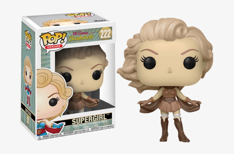 Dc Bombshells Supergirl Pop! Vinyl Figure, transparent png download