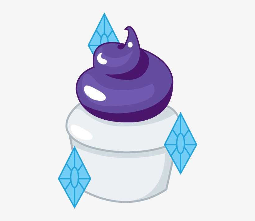 Shadowfoxgraphics, Cupcake, Food, Pony, Rarity, Safe, - Cupcake, transparent png download