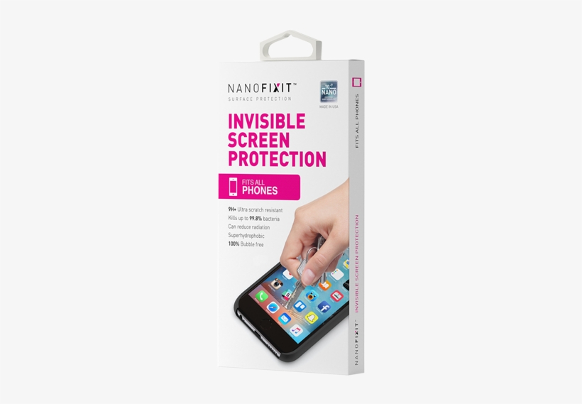 Nanofixit Phone - Nanofixit Invisible Screen Protection, transparent png download