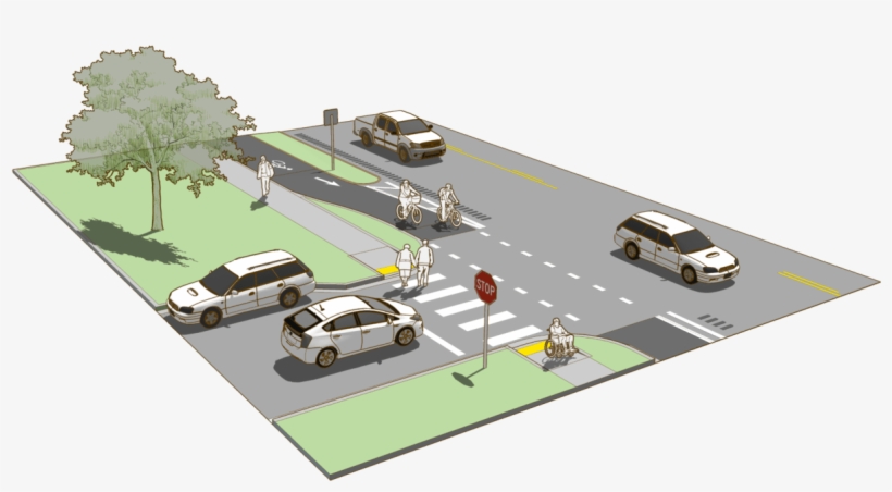 A Comprehensive Bicycling Network - Cycle Track, transparent png download