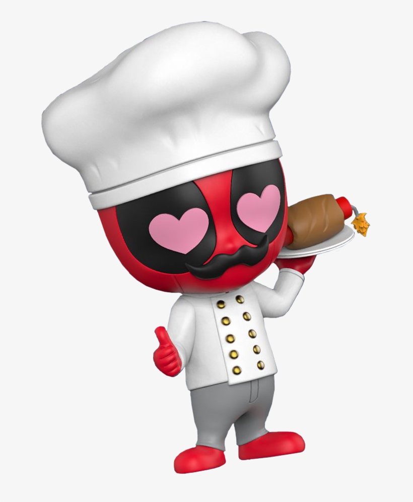 Chef Deadpool Cosbaby Hot Toys Bobble Head Figure - Chef Deadpool, transparent png download