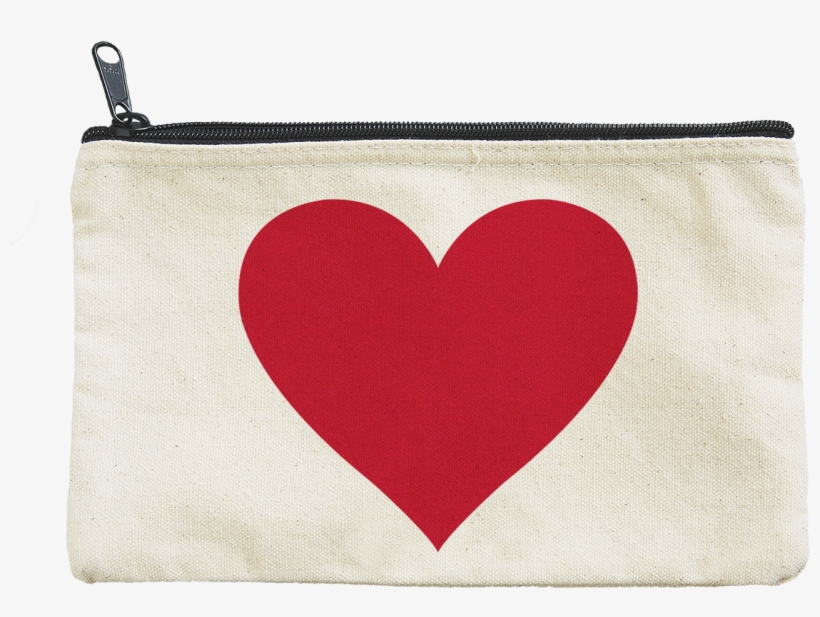 Canvas Pouch With Heart By Seltzer, transparent png download