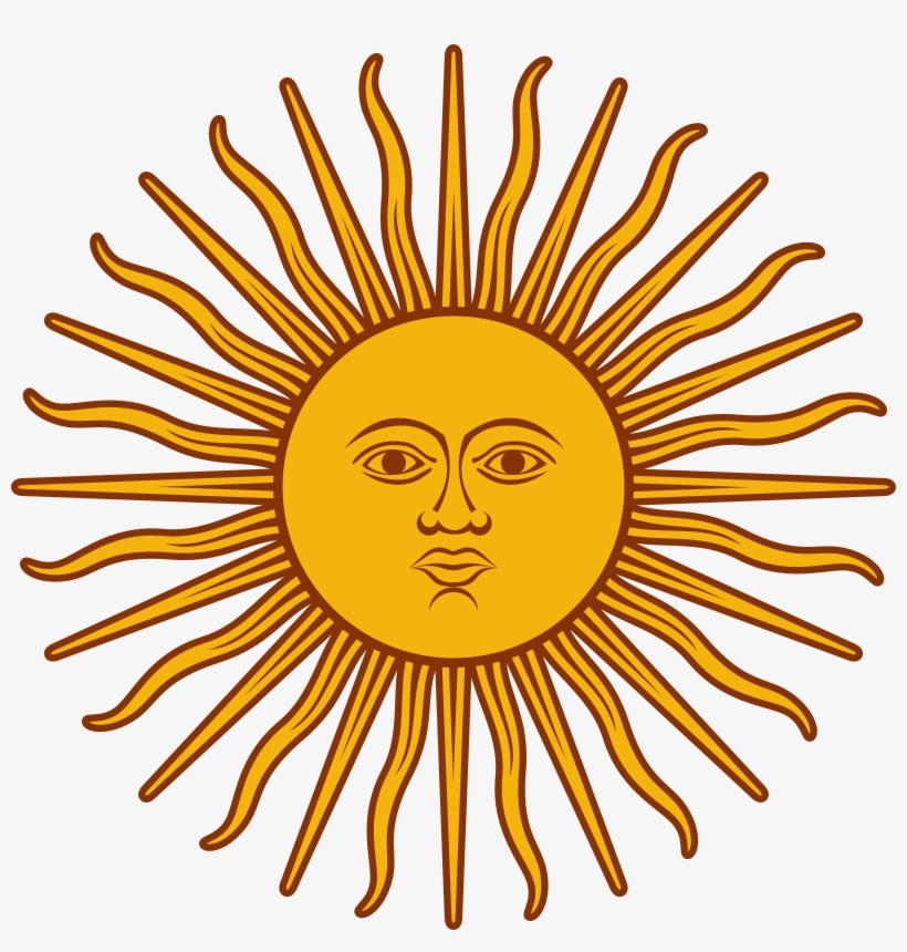 28 Collection Of Blazing Sun Clipart - Argentine Sun, transparent png download