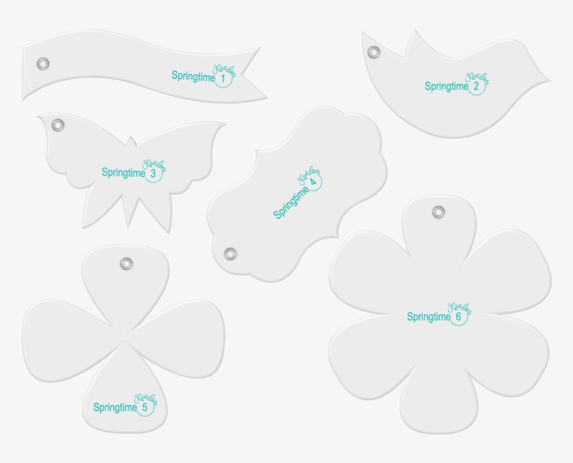 Springtime Designer Template Accessory Set - Scrapbooking, transparent png download