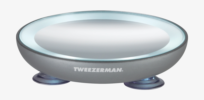 Roll Over Image To Zoom In - Tweezerman Led 15x Mini Mirror, transparent png download