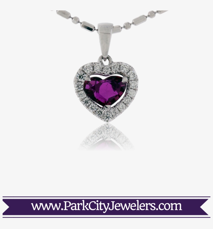 Heart Shaped Ruby And Diamond Pendant - Mocha Diamond And Diamond Stackable Band, transparent png download