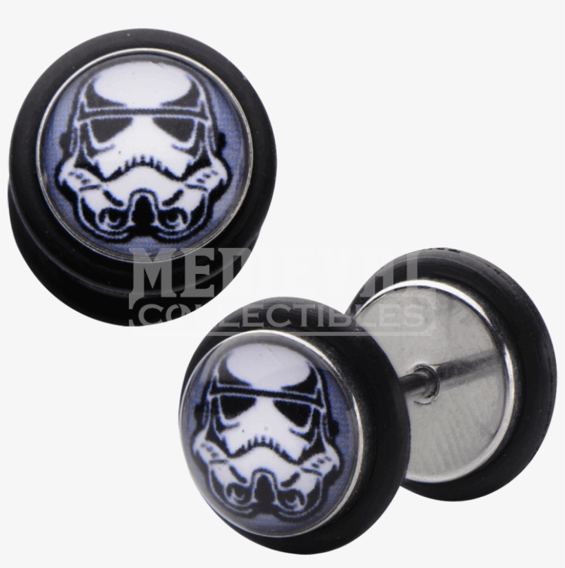 Star Wars Stormtrooper Screw Back Earrings, transparent png download