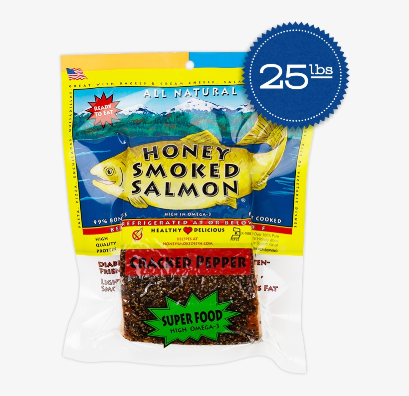 Cracked Pepper - Honey Smoked Salmon, Original, transparent png download