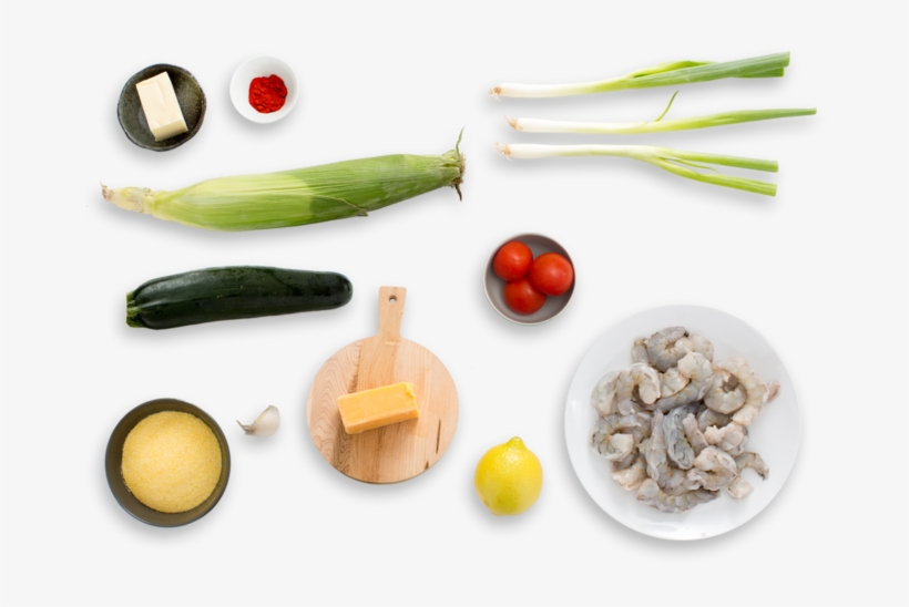 Southern-style Shrimp & Grits With Corn, Zucchini & - Natural Foods, transparent png download