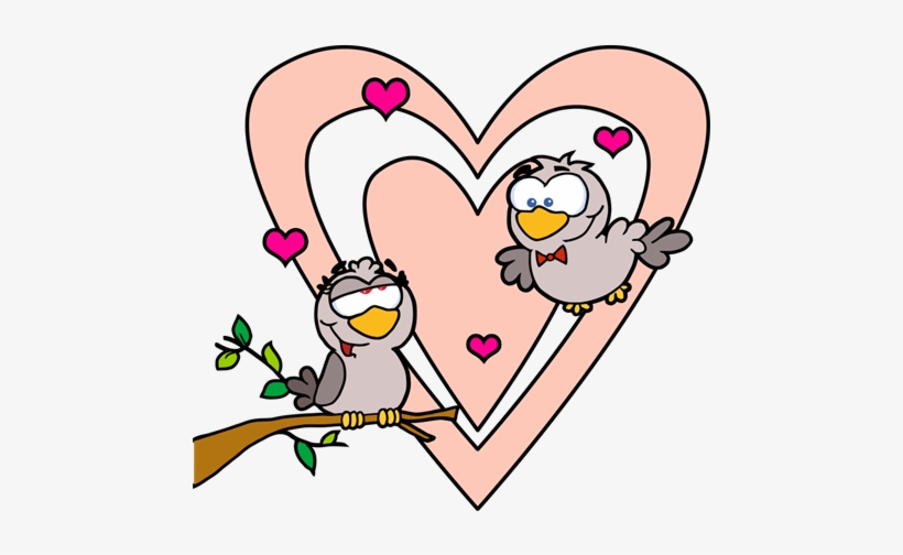 Vinilo Decorativo Infantil Búhos Enamorados - Two Turtle Doves, transparent png download